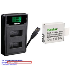 Kastar Battery LZD2 USB Charger for Eken PG1050  Evolveo Sportcam W8 Camera