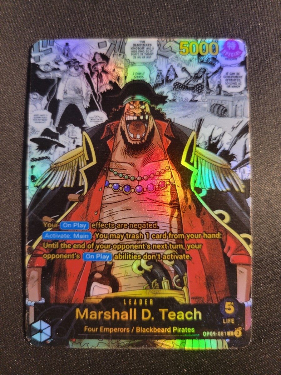 One Piece TCG Custom Leader - Marshall D. Teach (OP09-082) | eBay
