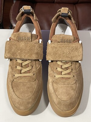 MSGM Men's Brown Suede Sneaker 44 US 11