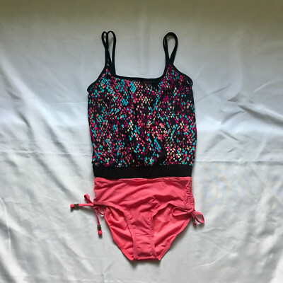 Catalina Women's 2-Piece Multi-Color Print Tankini Swimsuit Size