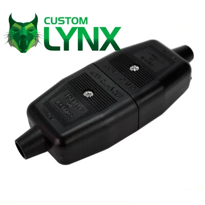 MasterPlug PermaPlug NC103B-01 In-Line Mains Connector/Joiner 3Pin 10 amp Black