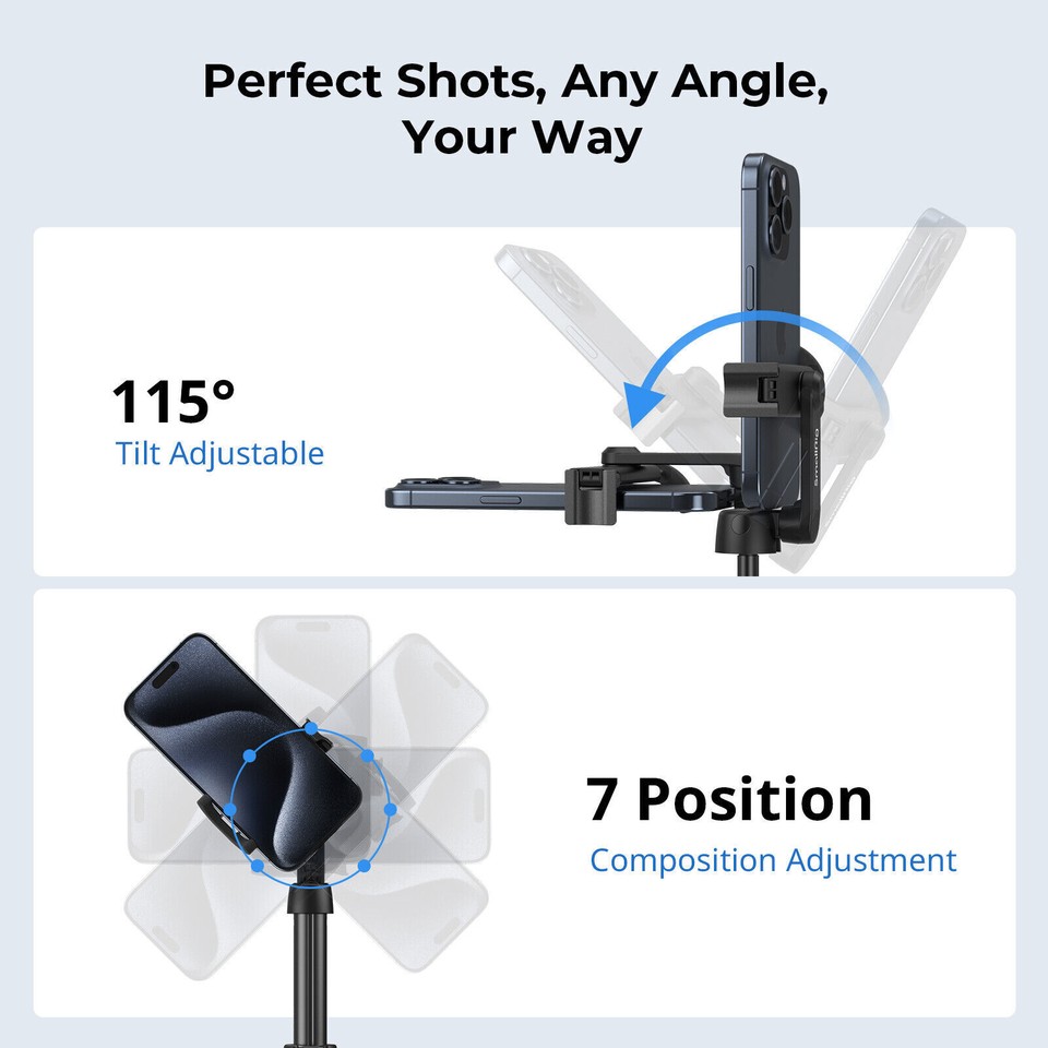 SmallRig Selfie Stick Phone Tripod Stand with Bluetooth Remote fr ...