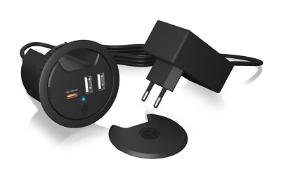 ICY BOX  IB-HUB1407 USB Tischladegerät Power Delivery Quick Charge 61032 B-Ware