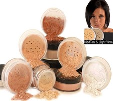 Mineral Make up 6 PIECE SET Powder Foundation Bare Pure Minerals Magic Coverage