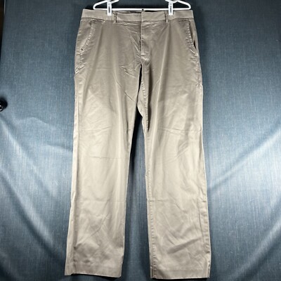 Bonobos Mens Chino Pants Beige Straight Leg Wednesday Size 36x32 Cotton