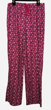 Vineyard Vines Pajama Pants Dark Pink Christmas Whale Print Size Youth Large