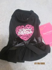 Juicy Couture Dog Pet Outfit Size Extra Small Length 8" Girth 12"