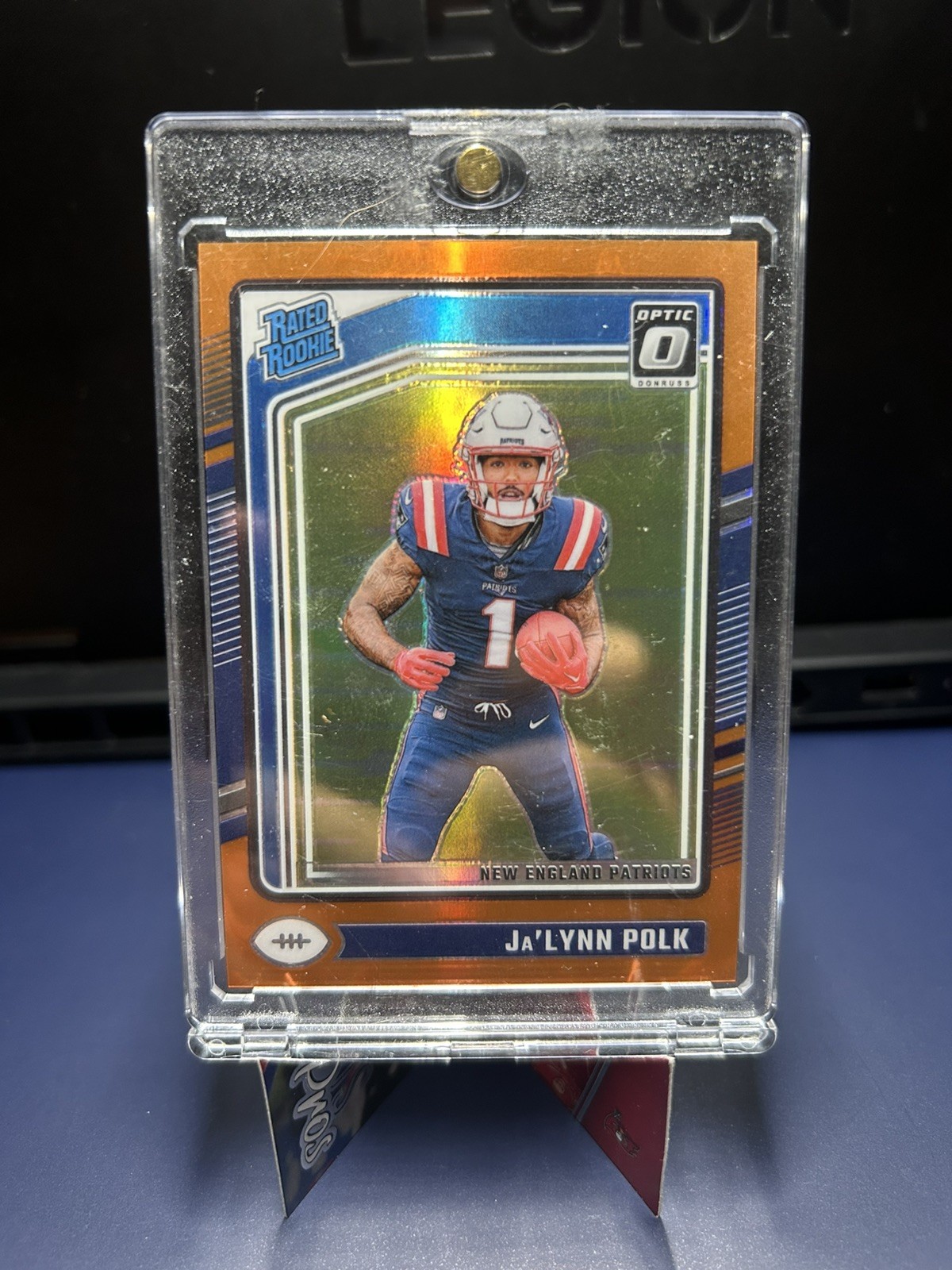 2024 Donruss Optic Rated Rookie Orange Prizm 114/249 #240 Ja’Lynn Polk