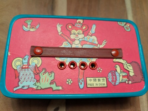 Vintage Toy Paper Accordion Squeeze Box Noise Maker Child's Cardboard - Picture 2 of 3