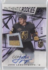 2021 Upper Deck SP Game Used Purple Memorabilia 3/49 Jake Leschyshyn Auto 0s60