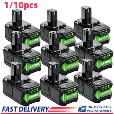 2pack 8000mAh For Ryobi One Plus P108 18 Volt Li-ion High Capacity Battery Lots