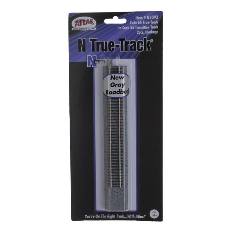 Atlas G2093 N Code 55 to code 65 Transition Track - True track pkg(2)