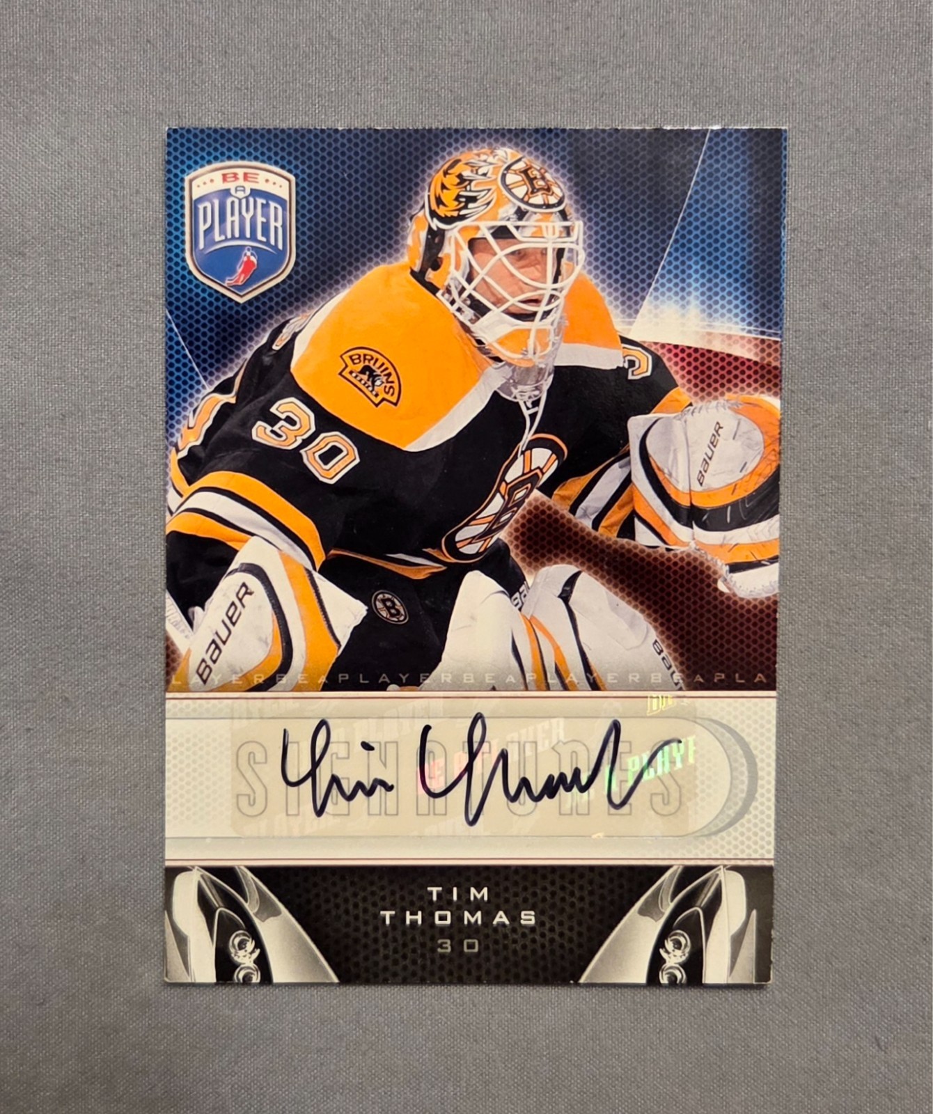 2009-10 Upper Deck Be a Player Signatures Tim Thomas #S-TT Auto