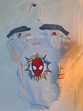 Spider Man Marvel 3pc bodysuits size 0-3M BRAND -NEW W/TAGS-