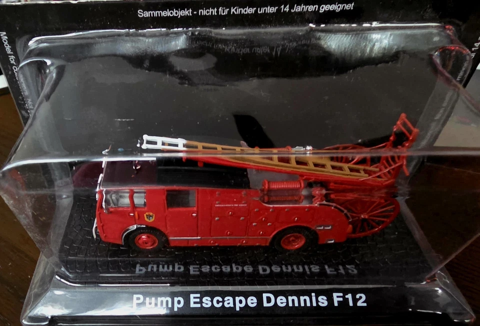 5 Atlas Collectibles 1:72 Fire Engine Diecast Metal Models Magirus, Dennis F12 - Image 3 of 4