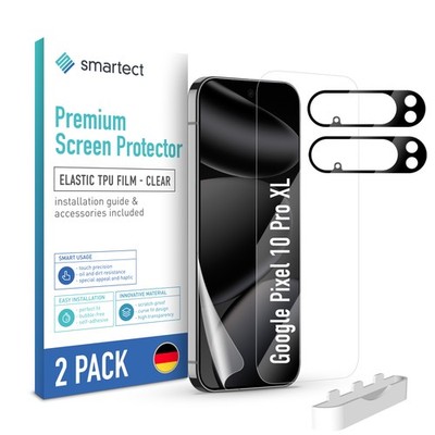 2x TPU Schutzfolie Klar für Google Pixel 10 Pro XL + 2x Kameraschutz Panzerfolie