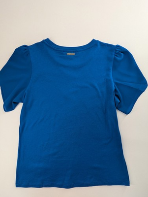 #ad Michael Kors Radiant Blue Casual Top Brand New W Tags Size Small $55.00