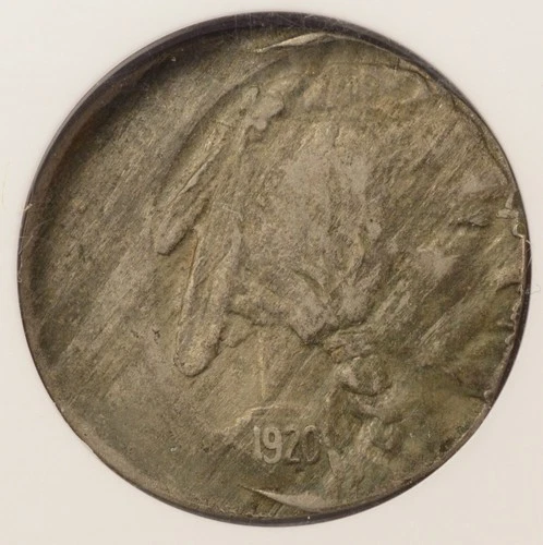 1920 5c Buffalo Nickel Struck 25% Off-Center NGC XF45