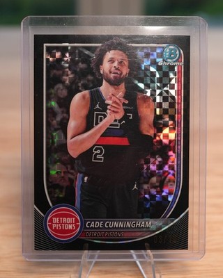 2025-26 Bowman - Chrome Cade Cunningham #BCV-74 Black X-Fractor /10