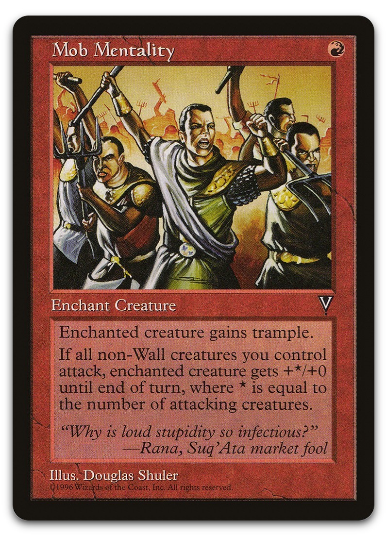 Mob Mentality (NM) Visions VIS Magic MTG