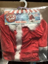 Santa Claus Christmas Holiday Fancy Dress Up Halloween Pet Dog Cat Costume