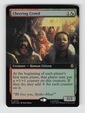 Marvel's Spider-Man 270 Cheering Crowd (Extended Art) Foil Rare