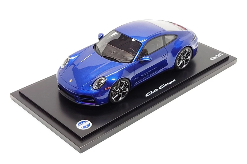 Spark 1:18 Porsche 911 Carrera T Club Coupe (992.2) Sholar Blue (Dealer Edition) - Image 4 of 4
