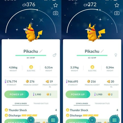 #ad Pokémon Go Shiny Pikachu Pikachu marathon visor hat Mini PTC or Trade $25.00