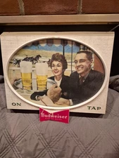 1959 Budweiser On Tap Lighted Sign