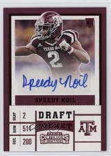 2017 Panini Contenders Draft Picks Ticket Red Foil Speedy Noil #159 Auto 4g8