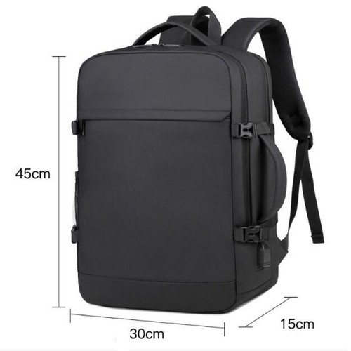 Travel Laptop Backpack with Mesh Pockets Business Work Bag for Business Trip - Afbeelding 2 van 7