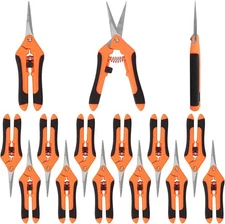 12 Pcs Gardening Scissors Stainless Steel Pruning Shears Hand Pruner Trimming