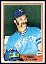 1981 Topps Dennis Leonard Kansas City Royals #185