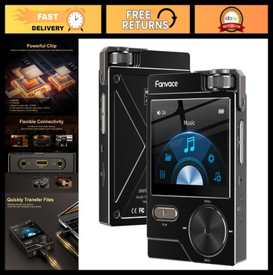 High-Resolution Lossless MP3 Player, Portable DSD DAC FLAC Music Player, 64GB, 2