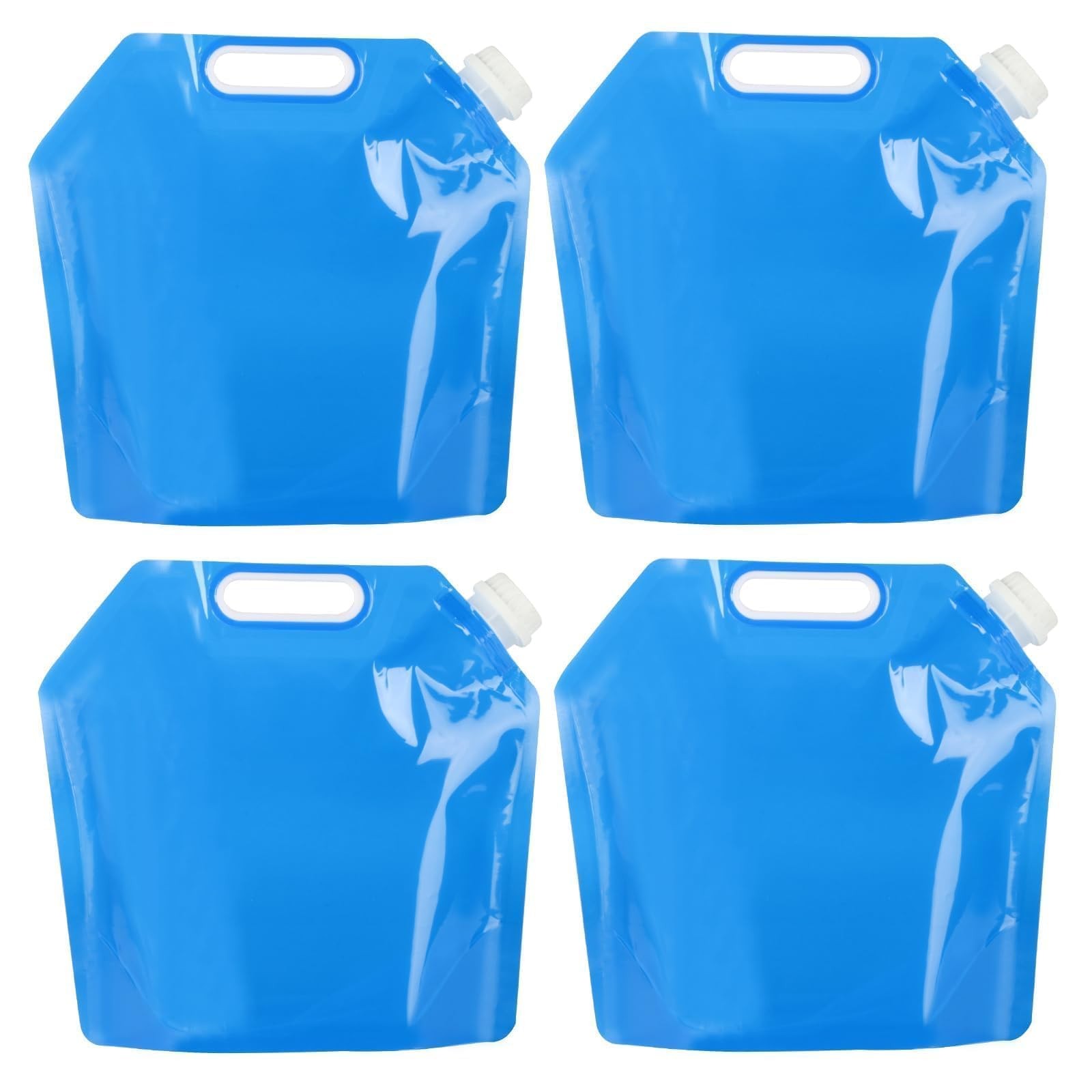 Jerrican eau 5L souple avec bouchon à vis lot de 2 contenants réutilisables