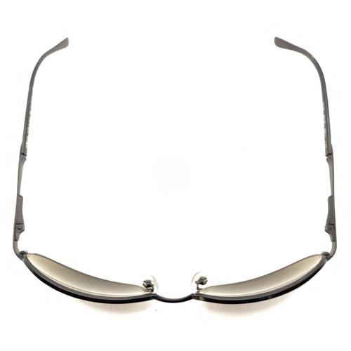 Revo 3030 001/62 Black Rectangle Wrap Metal Sunglasses Black Lens 59-17 130 - Picture 4 of 11