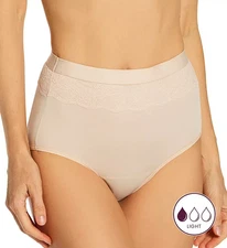 Bali Beautifully Confident Light Leak &Period Protection Brief Nude Size XL 1014