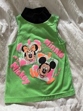 Vintage 1990s Girls T-Shirt Size 5/6 Minnie Mickey Mouse Disney by Jog Togs