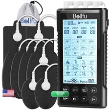 Belifu 4 Channel Tens Unit Electro Muscle Stimulator Fully Isolated Independent