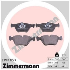 Satz Bremsbeläge Bremsklötze vorne für BMW 3-er E46 X3 E83 Z4 E86 E85 | 24489