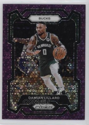 2023-24 Panini Prizm Fast Break Purple Prizm /75 Damian Lillard #35 hs9