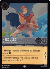 Lorcana TCG Hercules - Unwavering Demigod 180/204 Azurite Sea Cold Foil-Common