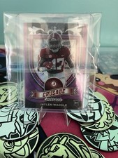 2021 Panini Prizm Draft Jaylen Waddle Crusade Purple Wave Rookie #169 Alabama