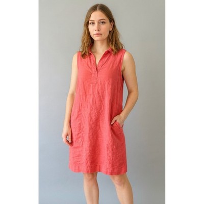 chinese dress ladies Valentina Linen Dress – Sunday St Tropez main image 0