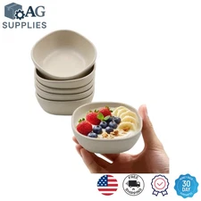 Stylish Mini Dessert Bowls - Set of 6 Unbreakable 4.5 Oz Kitchen Essentials