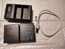 2 x BLH-1 1720mAh Battery & USB Dual Charger for Olympus OM-D E-M1 ii, E-M1 iii