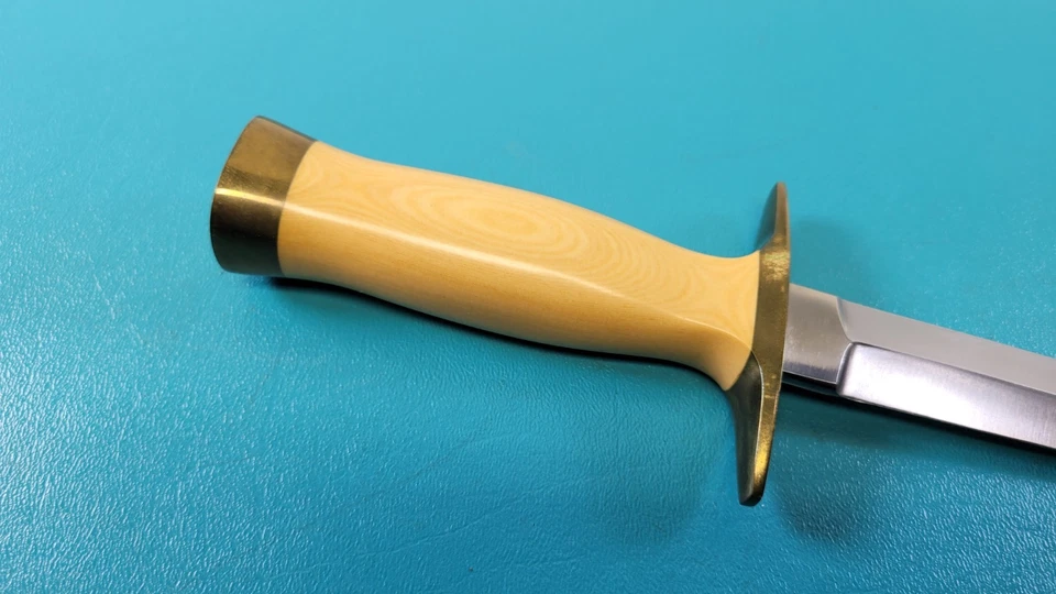 Yellow Commando Fighter Dagger Knife Double Edged Blade TR786 - Image 3 of 4