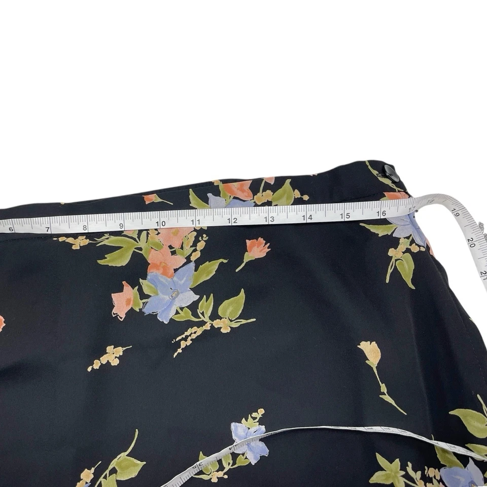 Falda Villager Talla 16 Forrada Transparente Floral Ropa de Negocios Boho Capricho Naturaleza Foto 3 de 4