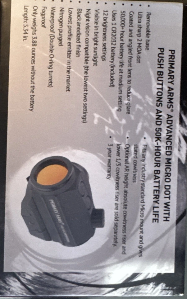 Mira de punto MD-ADS Primary Arms Foto 3 de 4