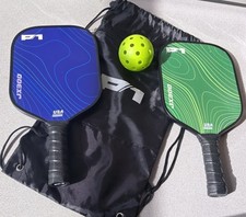 Hape Do-U-Play Pickleball Starter Set, 2 Paddles, 1 Ball, Carrying Case